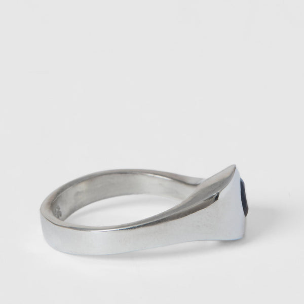 Bond Ring, Silver and Sapphire