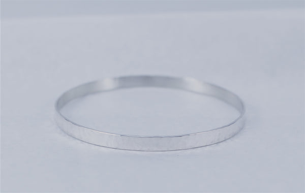 Hammered Flat Bangle