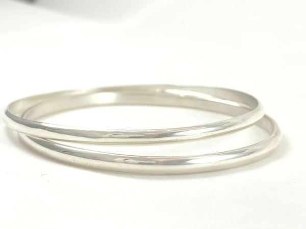 Half Round Smooth and Simple Bangle